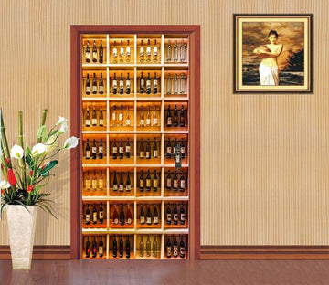 3D Wine Cabinet 26 Door Mural Wallpaper AJ Wallpaper 