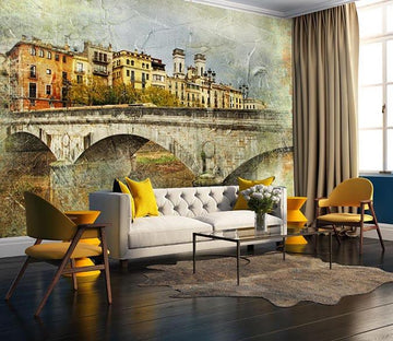 3D Bridge House 731 Wallpaper AJ Wallpaper 