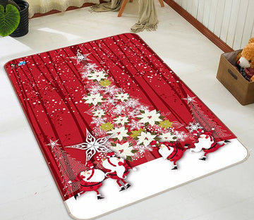 3D Christmas Tree 135 Non Slip Rug Mat Mat AJ Creativity Home 