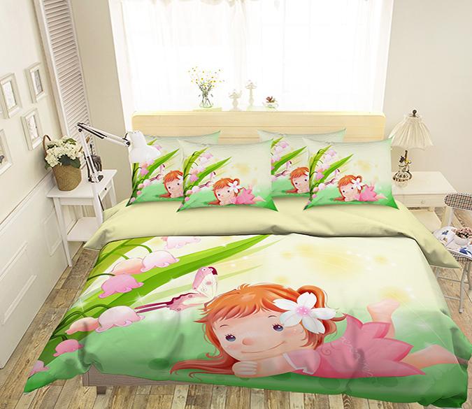 3D Lovely Little Girl 157 Bed Pillowcases Quilt Wallpaper AJ Wallpaper 
