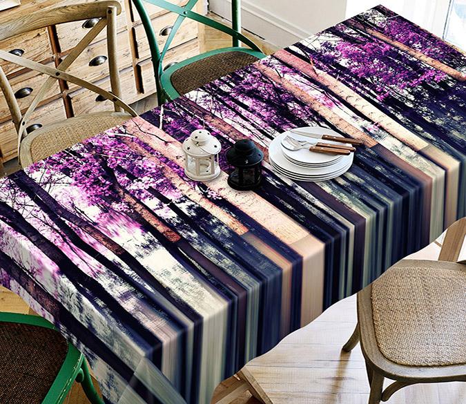 3D Lake Trees 354 Tablecloths Wallpaper AJ Wallpaper 