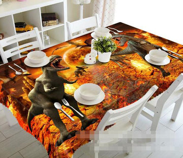 3D Volcanic Dinosaurs 970 Tablecloths Wallpaper AJ Wallpaper 
