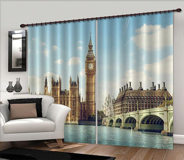 3D London Scenery 586 Curtains Drapes Wallpaper AJ Wallpaper 