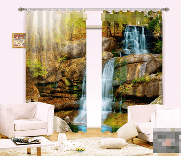3D Mountain River 1128 Curtains Drapes Wallpaper AJ Wallpaper 