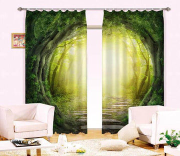 3D Forest Road Sunshine 918 Curtains Drapes Wallpaper AJ Wallpaper 