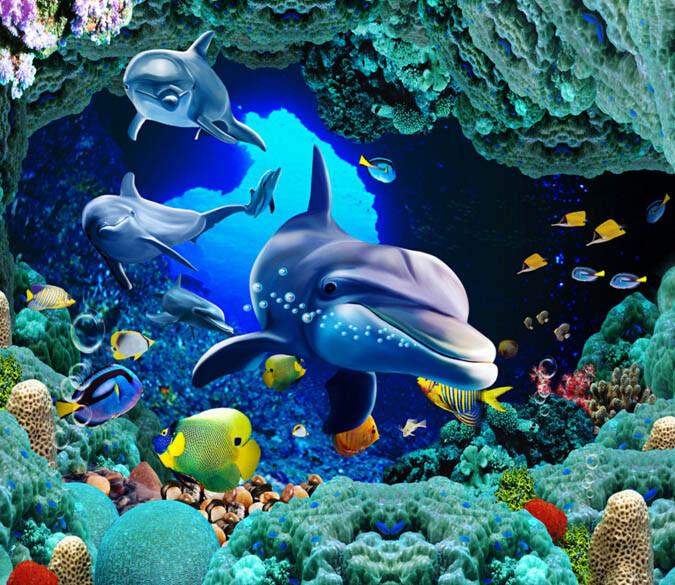 3D Mysterious Seabed Floor Mural Wallpaper AJ Wallpaper 2 