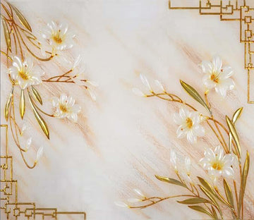 Delicate White Flowers Wallpaper AJ Wallpaper 2 