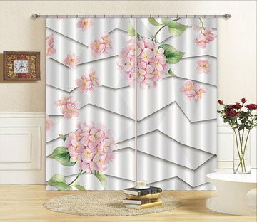 3D Flowers And Polylines 718 Curtains Drapes Wallpaper AJ Wallpaper 