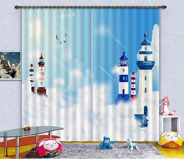 3D Sky Lighthouses Curtains Drapes Wallpaper AJ Wallpaper 