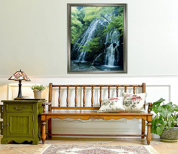 3D Precipitous Waterfall 145 Fake Framed Print Painting Wallpaper AJ Creativity Home 