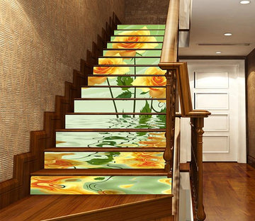 3D Beautiful Flowers 1529 Stair Risers Wallpaper AJ Wallpaper 