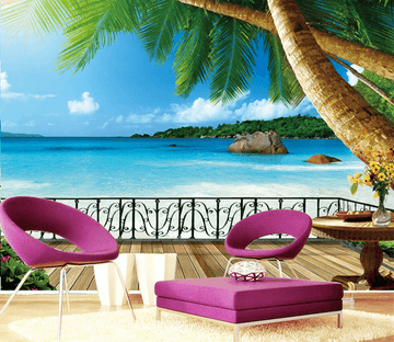 Beach Balcony Views Wallpaper AJ Wallpaper 