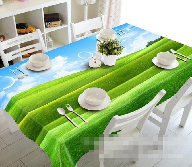 3D Hilly Grassland 1462 Tablecloths Wallpaper AJ Wallpaper 