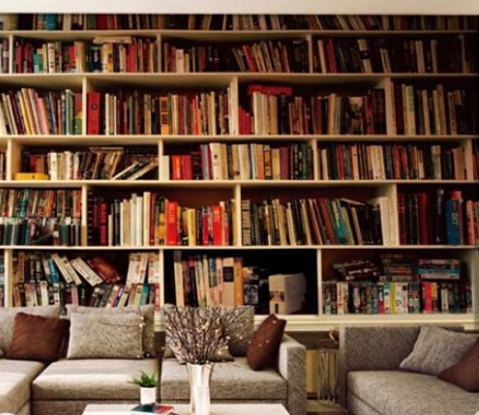 Bookshelf Wallpaper AJ Wallpaper 