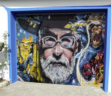 3D Graffiti Man 447 Garage Door Mural Wallpaper AJ Wallpaper 