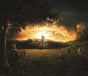 Church Sunset Wallpaper AJ Wallpaper 