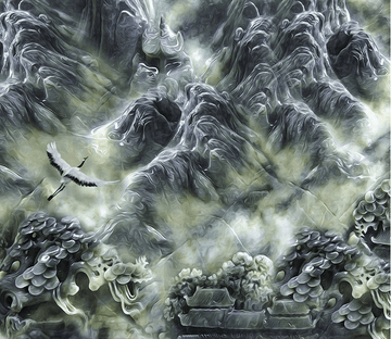 Jade Carving Mountains Wallpaper AJ Wallpaper 