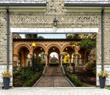 3D Palace Corridor 190 Garage Door Mural Wallpaper AJ Wallpaper 