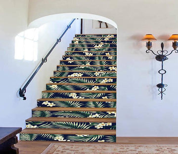 3D Leaves Flowers 1161 Stair Risers Wallpaper AJ Wallpaper 