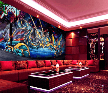 Graffiti Robot Wallpaper AJ Wallpaper 2 