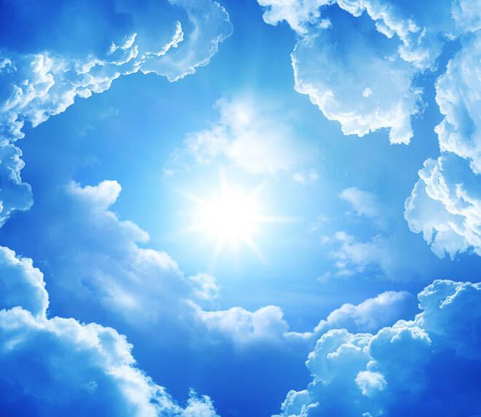 Blue Sky White Clouds Wallpaper AJ Wallpaper 2 