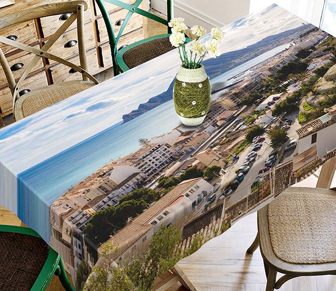 3D Seaside Town 647 Tablecloths Wallpaper AJ Wallpaper 