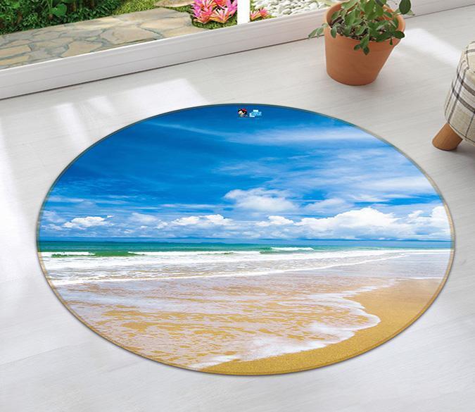 3D Seascape 132 Round Non Slip Rug Mat Mat AJ Creativity Home 