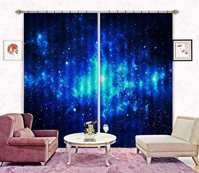 3D Shiny Stars Sky 2319 Curtains Drapes Wallpaper AJ Wallpaper 