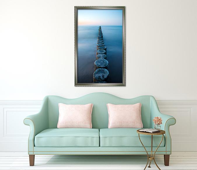 3D Stump Road 090 Fake Framed Print Painting Wallpaper AJ Creativity Home 