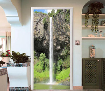 3D Linear Waterfall 34 Door Mural Wallpaper AJ Wallpaper 