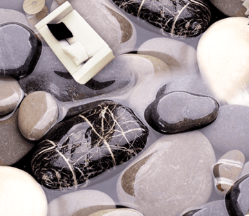 3D Elegant Pebbles Floor Mural Wallpaper AJ Wallpaper 2 