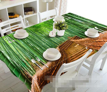 3D Bamboo Forest Stairway 1415 Tablecloths Wallpaper AJ Wallpaper 