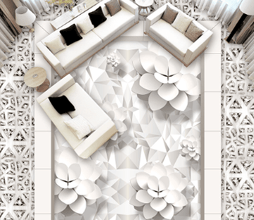 3D Blossoms Floor Mural Wallpaper AJ Wallpaper 2 