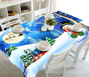 3D Christmas Snowman 976 Tablecloths Wallpaper AJ Wallpaper 