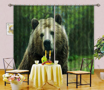 3D Innocent Bear 20 Curtains Drapes Wallpaper AJ Wallpaper 