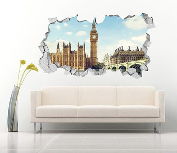 3D London Scenery 332 Broken Wall Murals Wallpaper AJ Wallpaper 