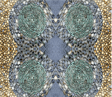 3D Pebbles Ground Floor Mural Wallpaper AJ Wallpaper 2 