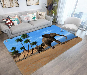 3D Lovely Elephants 239 Non Slip Rug Mat Mat AJ Creativity Home 