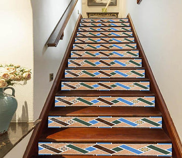 3D Tile Pattern 1665 Stair Risers Wallpaper AJ Wallpaper 