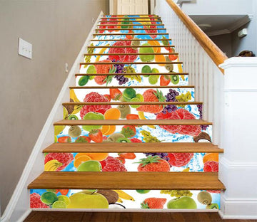 3D Pretty Color Fruits 421 Stair Risers Wallpaper AJ Wallpaper 