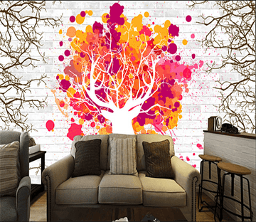 3D Wall Tree 063 Wallpaper AJ Wallpaper 