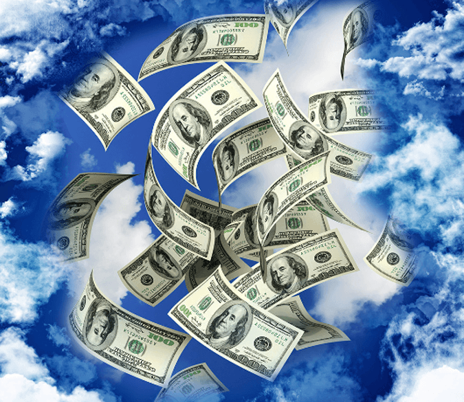 3D Flying Money Floor Mural Wallpaper AJ Wallpaper 2 