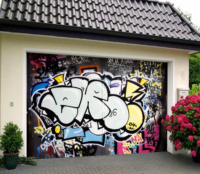 3D Creative Graffiti 450 Garage Door Mural Wallpaper AJ Wallpaper 