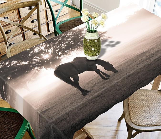 3D Grassland Horse 654 Tablecloths Wallpaper AJ Wallpaper 
