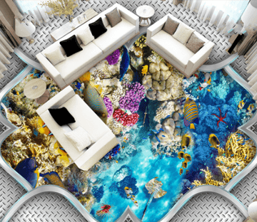 3D Bright Beautiful Sea Floor Mural Wallpaper AJ Wallpaper 2 