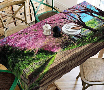 3D Roadside Flowers Trees 5 Tablecloths Wallpaper AJ Wallpaper 
