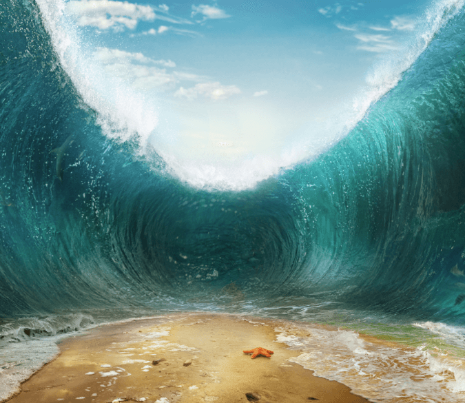 Amazing Waves Wallpaper AJ Wallpaper 