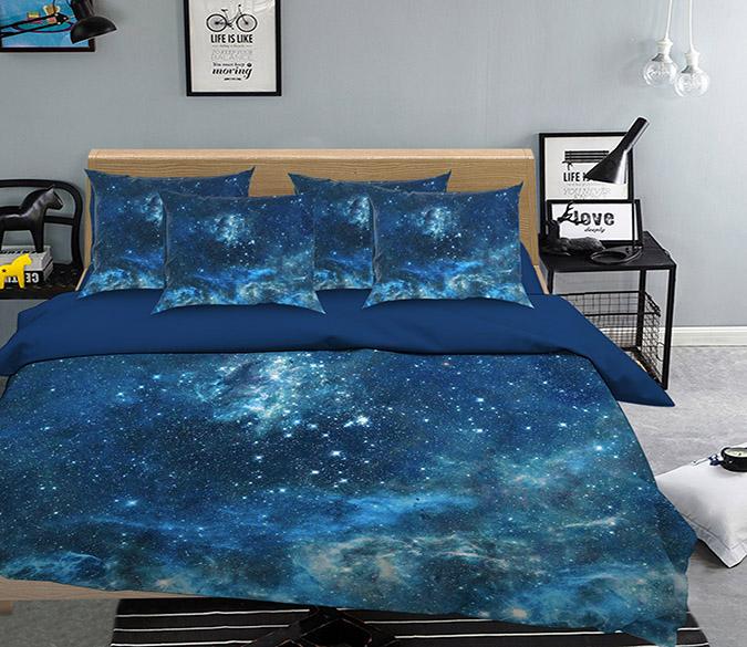 3D Blue Sky Stars 184 Bed Pillowcases Quilt Wallpaper AJ Wallpaper 