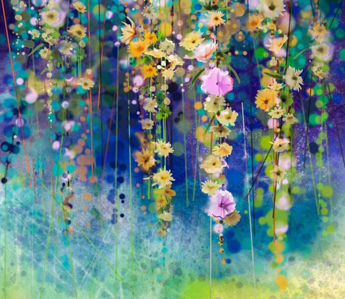 Beautiful Flower Vines Wallpaper AJ Wallpaper 