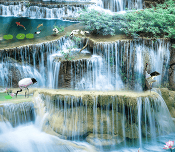 3D River Curtains Floor Mural Wallpaper AJ Wallpaper 2 